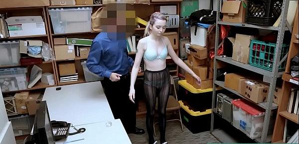  Perv Guard Undress a Girl Thief Lexi Lore Just To Fuck Her - Teenrobbers.com